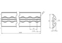 Rail aéronautique aluminium arrondi  EP 11 X 50 X 3000 mm