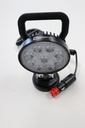 Phare de travail LED version PROLIGHT, puissance 1000 LUMENS 12/24 Volts, Embase magnétique, Cordon prise AC 4/8 mt