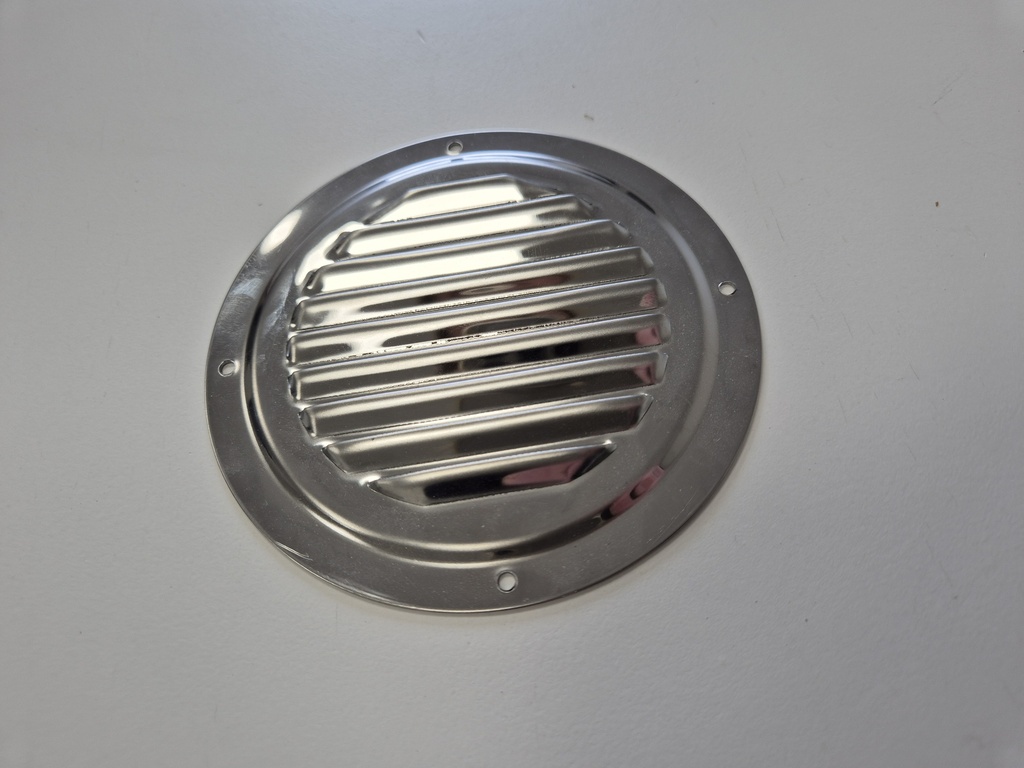 Grille de ventilation inox ronde 130/120