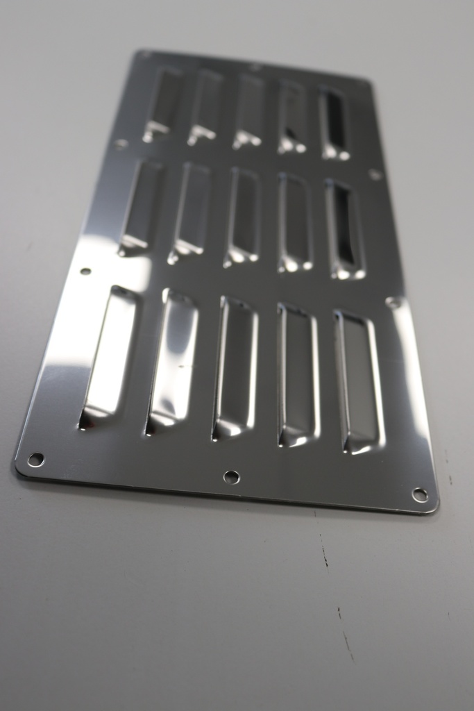 Grille de ventilation en inox 250x125 mm