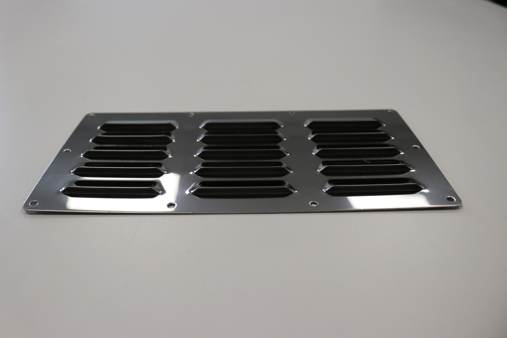 Grille de ventilation en inox 330x170 mm